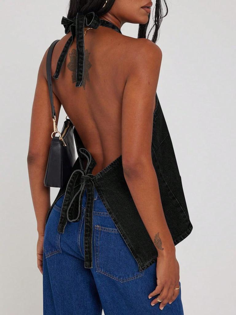Women's Cropped Quilted Puffer Vest Stand Collar Lightweight Button Down Sleeveless Jacket