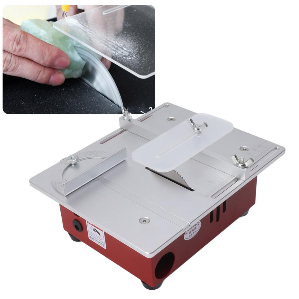 96W Multifunctional Table Saws Woodworking Desktop Cutting Tool Mini Household Table Saw for DIY Handmade Crafts