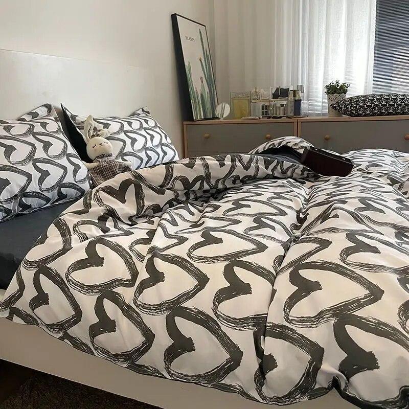 

Пододеяльники с цветочным принтом, дышащие пасторальные четырехсезонные пододеяльники из полиэстера, King Queen Size, постельное белье для спальни, двойное постельное белье 200x230cm