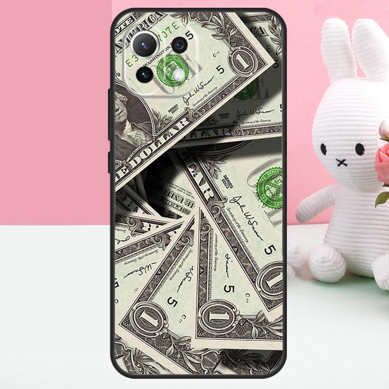 Banknote Dollar Cash Money Case For Xiaomi 15 Ultra 14 13 15T 13T 14T Pro 17 Pro Max POCO F7 X7 Pro X5 X6 F5 F6 Funda