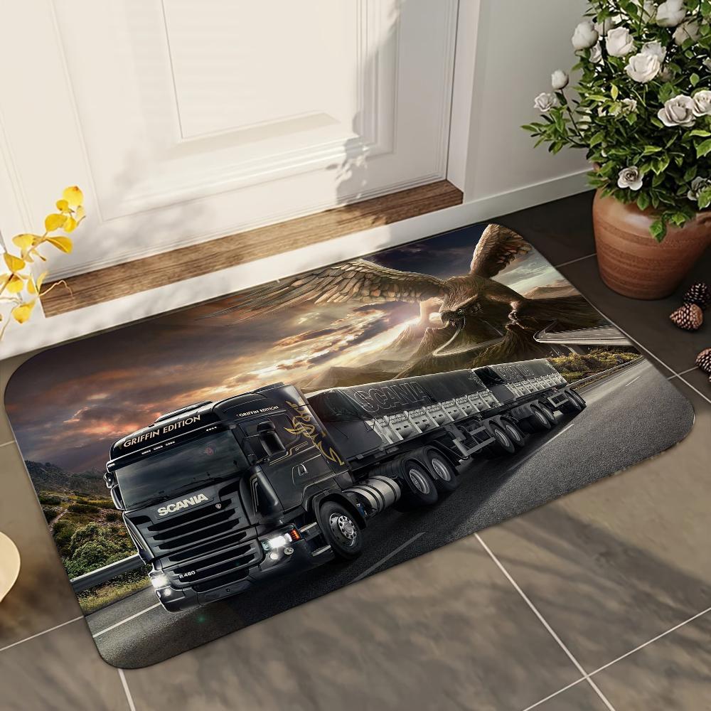 1 Stück Erstklassiger LKW S-Scania Badezimmer Saugmatten Rutschfeste Matten Heimdekorationszubehör Teppiche Heimküche Bodenmatten