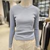 Gio Done Women's Basic Round Neck Slim Fit T-Shirt 36504