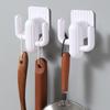 Plastic White Cactus Double Hooks For Door Wall Mounting Modern Decor Tools