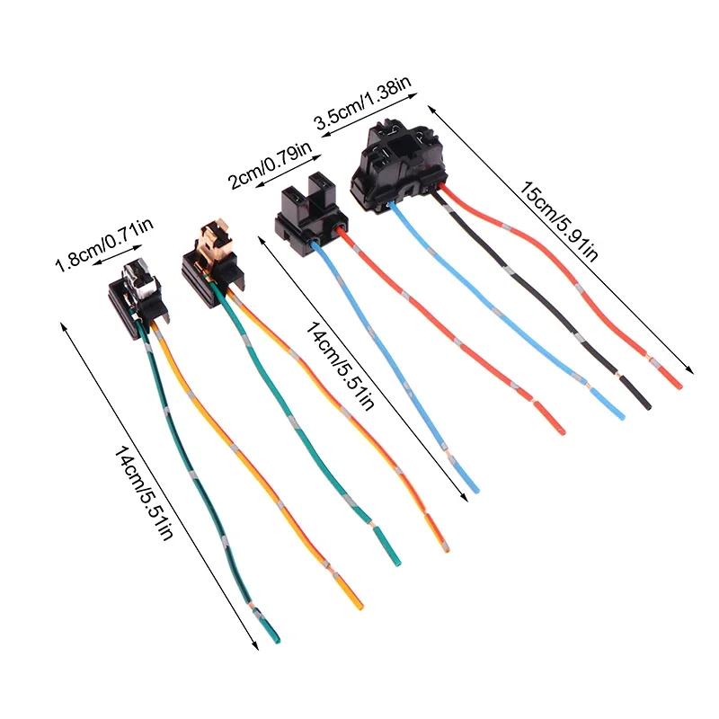 2Pcs Headlight Lamp Bulb Socket Wiring Harness Connector Plug Adapter Line For H1 H7 H4 Bulb Car Headlight Connection Plugs