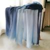 Unisex Cotton Linen Scarf Autumn Winter Gradient Scarves Long Soft Lady Shawls and Wraps Male Accessories Short Tassel Bufanda