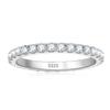 Sterling Silver Gypsophila Moissanite High-End Versatile Ring