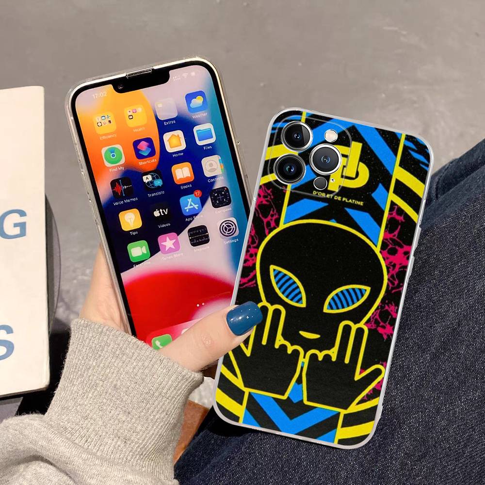 Rapper JuL C'est Pas Des Lol For IPhone 17 16 15 14 13 12 Mini 11 Pro Max Transparent Case