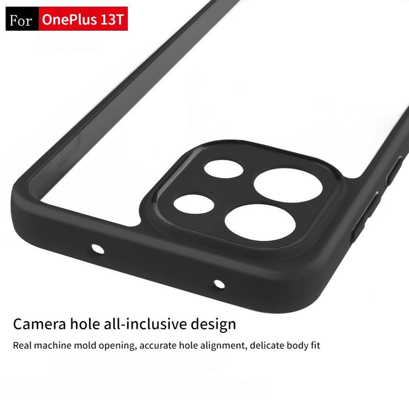 For OnePlus Nord CE5 Case For Cover for OnePlus Nord CE5 Anti-Shockproof TPU Transparent Black Frame Case For OnePlus Nord CE5