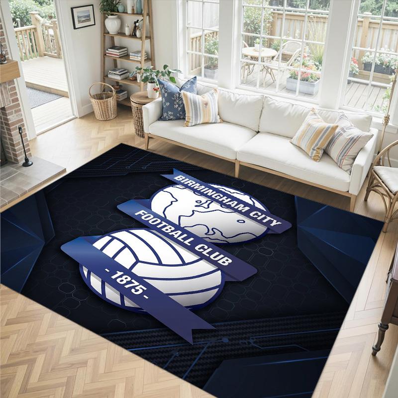 Birmingham City Design Crystal Velvet Carpet Cozy Non?Slip Printed Rug For Bedroom Living Room Entrance