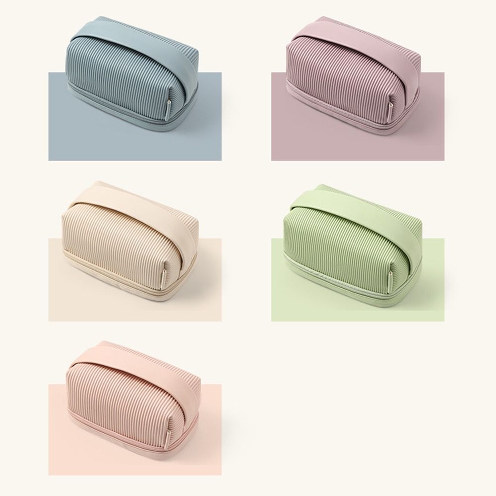 PU Leather Toiletry Storage Case Large Capacity Bathroom Storage Bag  Travel Accessories