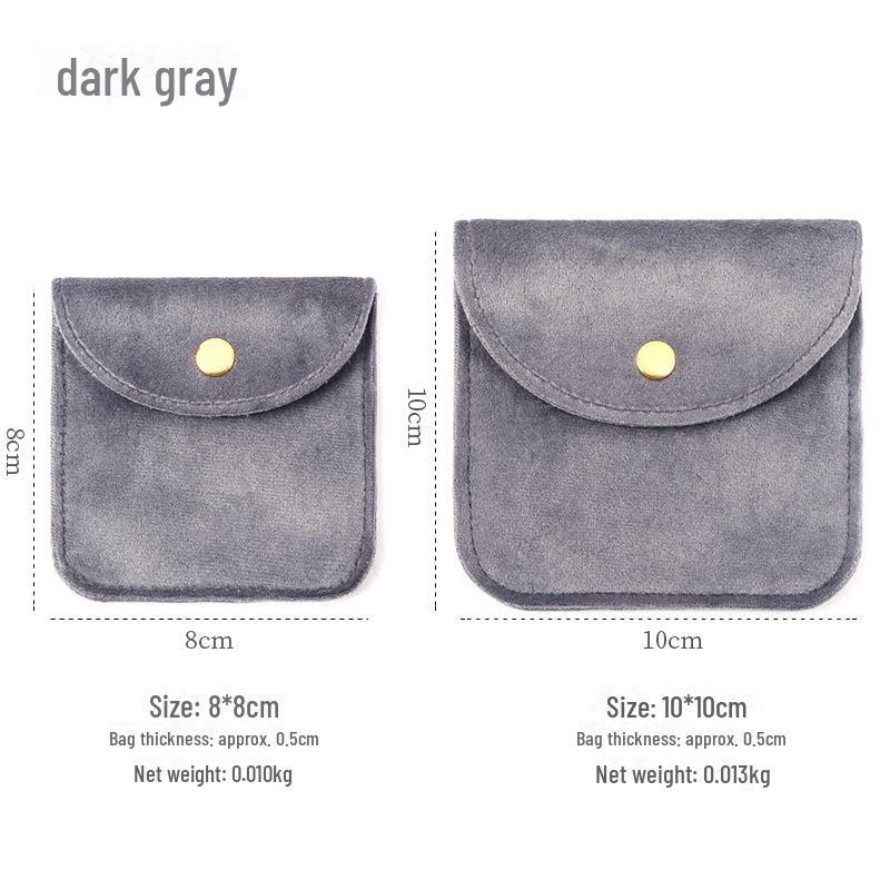 Einfache Samt-Schmuckaufbewahrungstasche für Armbänder und Ringe