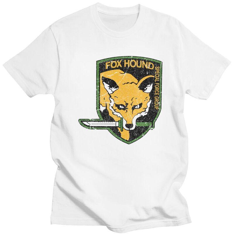 Custom Metal Gear Solid Fox Hound T Shirt Men Short Sleeves 100 Cotton Tshirt Video Game Tees Fashion Tshirts