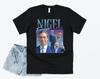 Nigel Farage Homage T-shirt Tee Funny UK Political Party EU 90's Retro