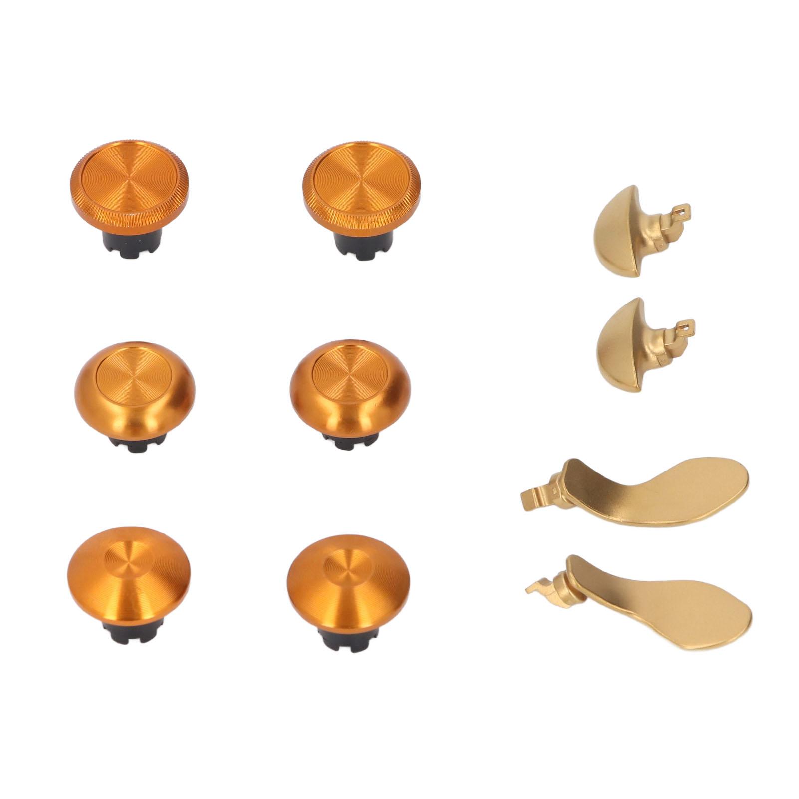 

Metal Thumbsticks Stainless Steel Metal Replacement Joystick Thumb Sticks Buttons with Paddles for золотой