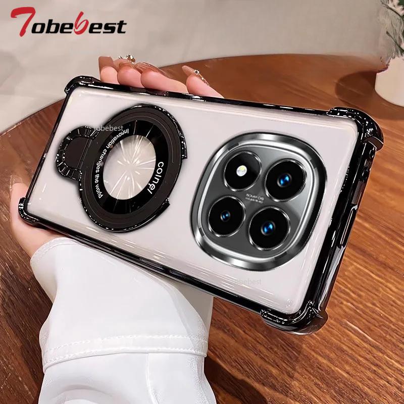 Stoßfeste Beschichtung Magnetische Halterung Magsafe Hülle Für Xiaomi Redmi 14C Note 14 Pro Plus 4G 5G Silikonhülle