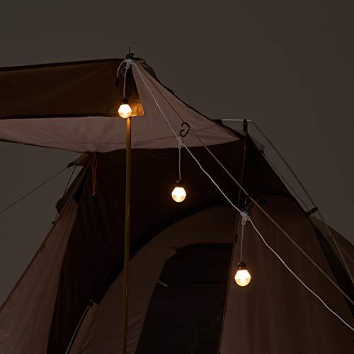 LOGOS USB Flickering Bulb Light (3-Piece Type) 74175040 White (Approx. 300cm Long)