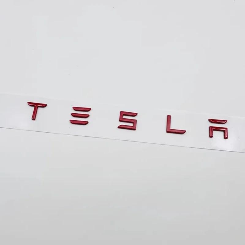 Car Logo Sticker Trunk Label Decals Decoration Accessories For Tesla Model 3 Model S X Y Cybertruck Roadster SpaceX
