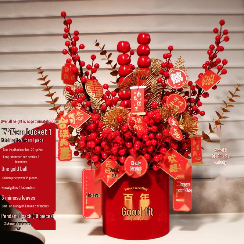 Fortune Flower Bucket: Home & Wedding Décor, Housewarming & Newlywed Gift