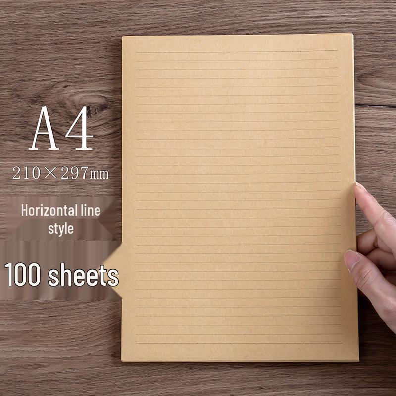 Vintage Wave Love Letter Set - 200 Sheets & Envelopes In Retro Kraft Paper Style