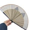 Cartoon Cat Hand Fan Chinese Japanese Folding Fan Silk Handheld Fan for Wedding Dancing Party Church Gifts Decoration