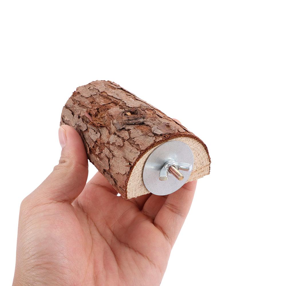 Natural Budgie Cage Bird Toy Parrot Stand Platform Perches