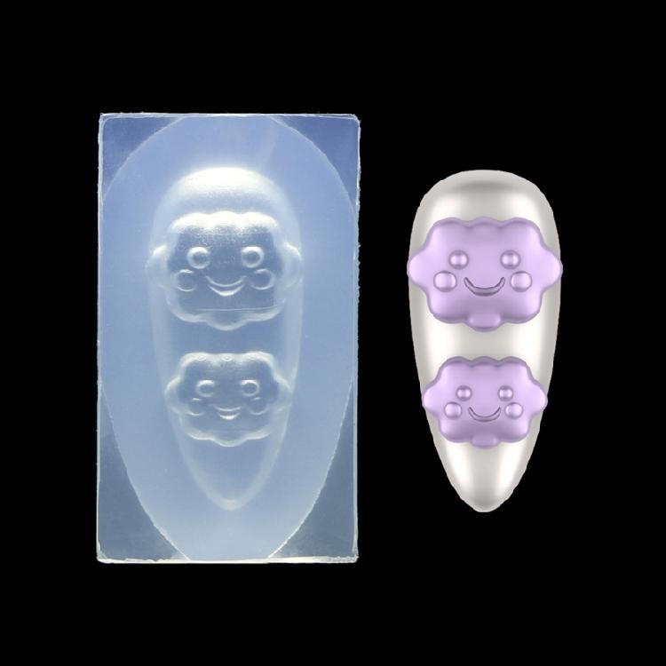 Silicone Nail Art Molds Flower Animal Cloud  Antler Pattern 3d Nail Carving Mold Silicone Nail Carving Mold Enduring
