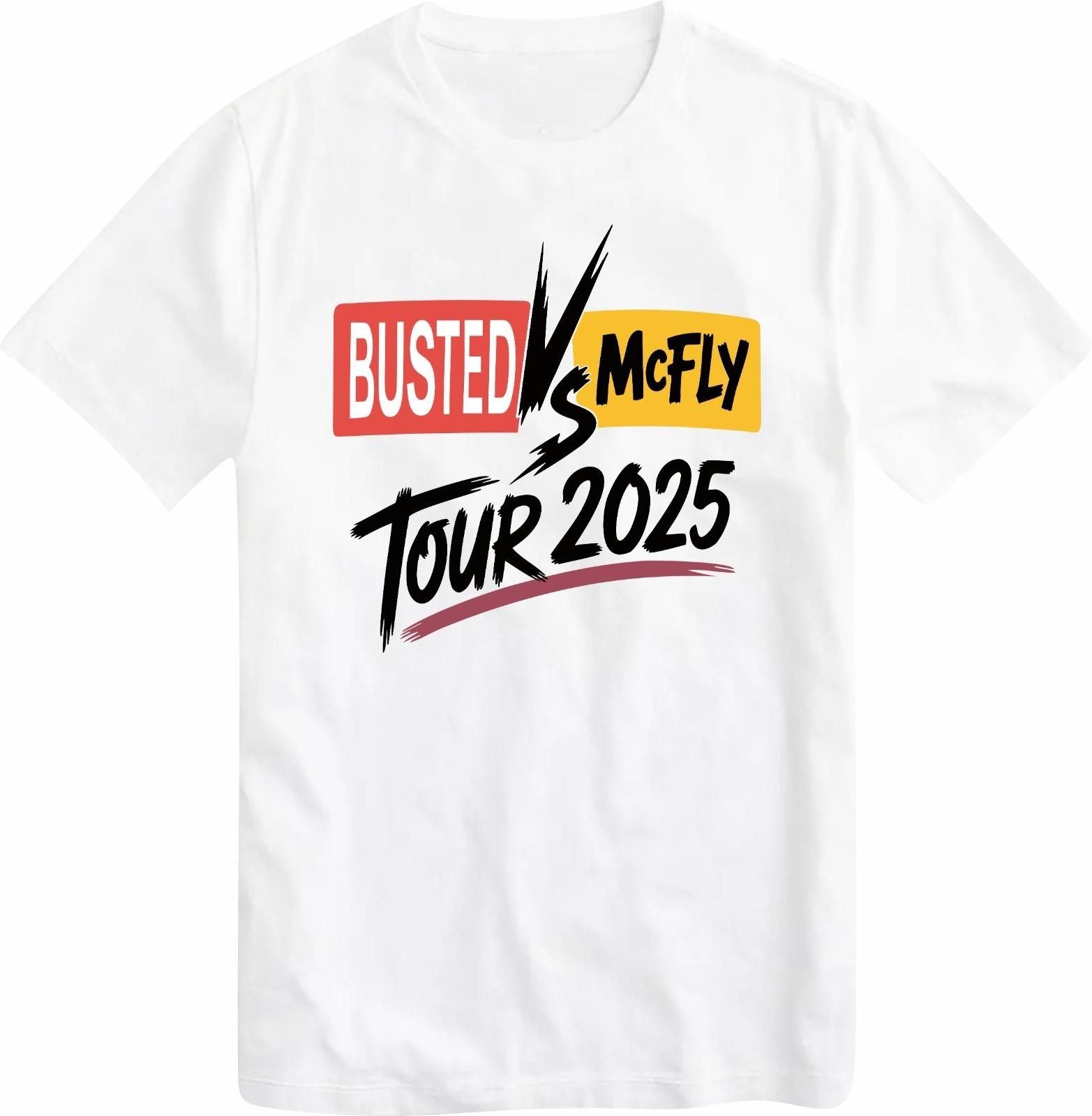 Busted vs McFly T Shirt Tour T-Shirt Tee Top S разноцветный