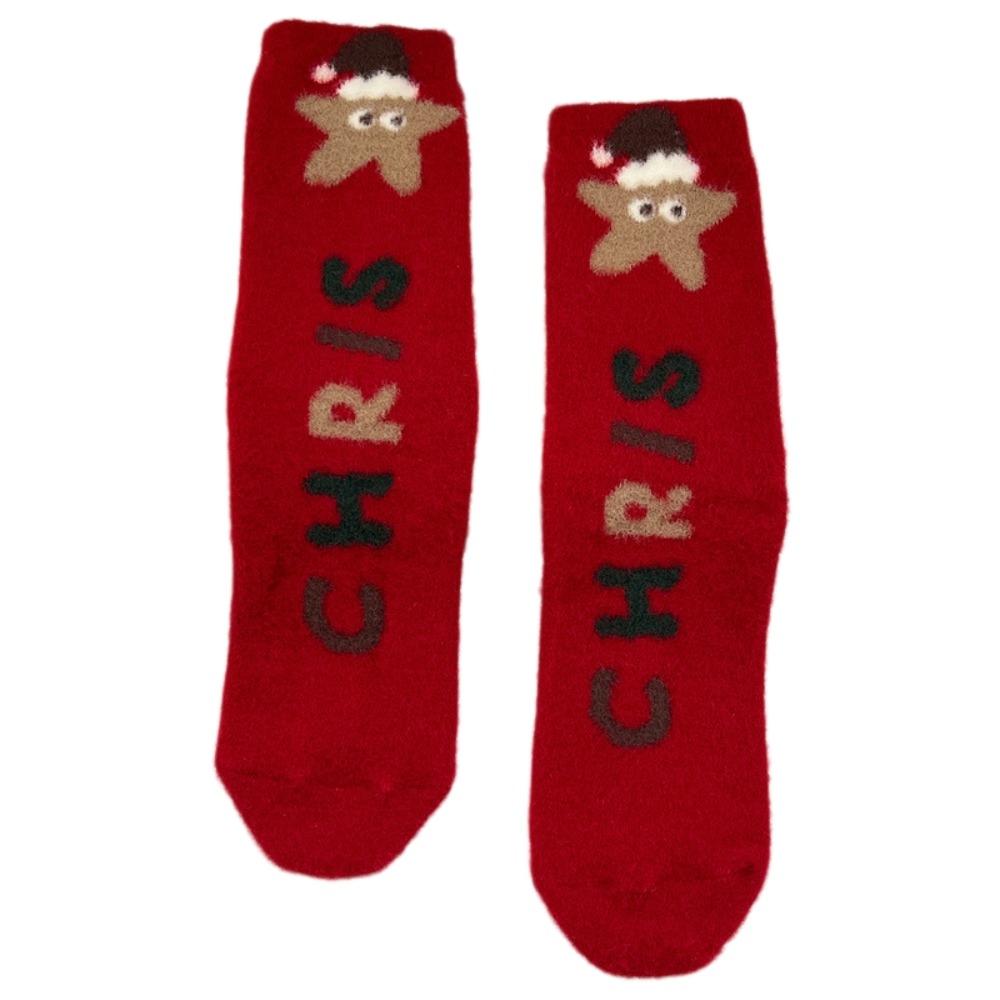 Christmas Tree Christmas Thick Thermal Socks Snowman Sleeping Slipper Socks Winter