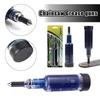 Chainsaw Guide Bar Grease Gun Hand Push Oiler Transparent Lubrication Pen for Chain Saw Nose Plate Maintenance Hand Tools
