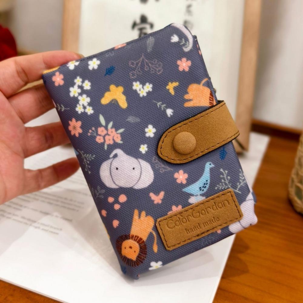 

Cute Zipper Hasp Short Wallet Leather-Capacity PU Coin Purse Printing Money Bag Women Girl