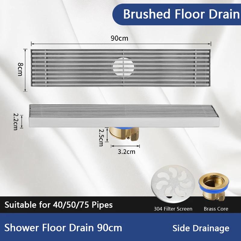Bathroom Odorproof Floor Drain Stainless Steel Linear Shower Drainage Filter Crazy Drainage Floor Drain for Kitchen Accessories