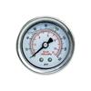 YOMI Fuel Pressure Gauge Liquid 0-160 Psi Oil Press Gauge Fuel Gauge White Face Universal 1/8 NPT YC100917