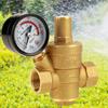 DN1 Adjustable Water Pressure Maintaining Relief Valves Regulator Reducer With Gauge Meter Brass Water Pressure Reducer Tools