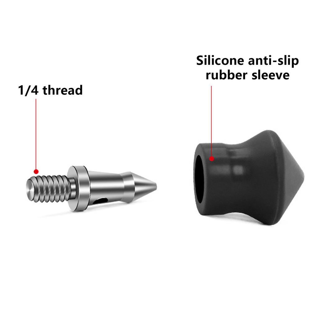 3Pcs 1/4inch Tripod Rubber Foot Antislip Screws Monopod Foot Pad Feet Mount Rubber Spikes Tripod Feet Mat Photography