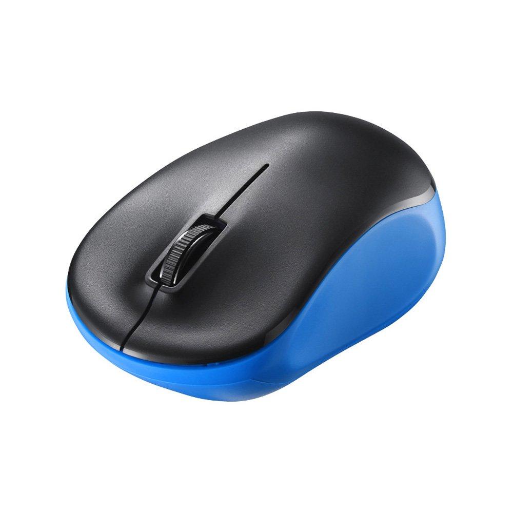 

Buffalo Wireless IR Optical Life BSMRW118BL 3-Button Battery-Long Mouse, Blue, синій