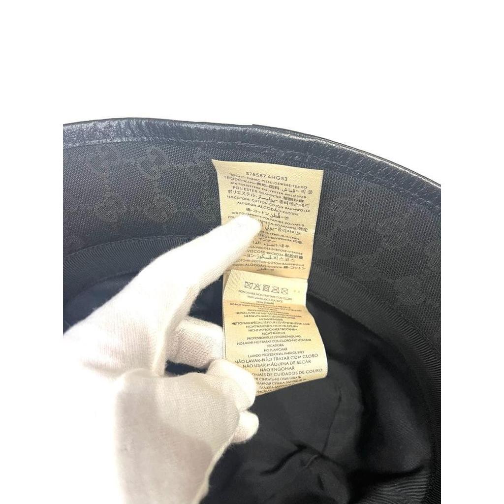 Used [Good Condition] GUCCI GG Canvas Hat M 576587 Black