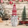 Knitted Christmas Wine Bottle Sweater with Long Beard Wine Bottle Caps  Party