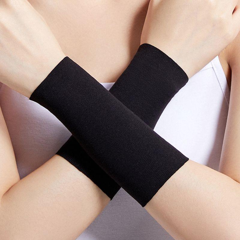 

Modal Summer Thin Elbow Pads Men and Women Heattech Joint Elbow Pads Arm Protection Sleeve Scar Covering Breathable Black [15cm]] M