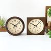 KATOMOKU Dual Use Clock 6, Brown, km-131BRRC, Wall/Tabletop Use, Radio-Controlled Clock, Continuous Second Hand, 14cm
