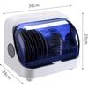 USB Rechargeable: This compact dish dryer features a large drawer, a vertical design, anti-mold functionality, and water and energy savings. It can be