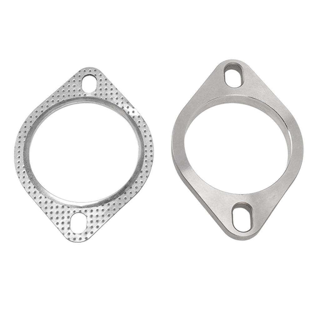 2 Bolts 3in Exhaust Flange Connection Kit Metal Alloy Universal for Exhaust Downpipe Catback Headers