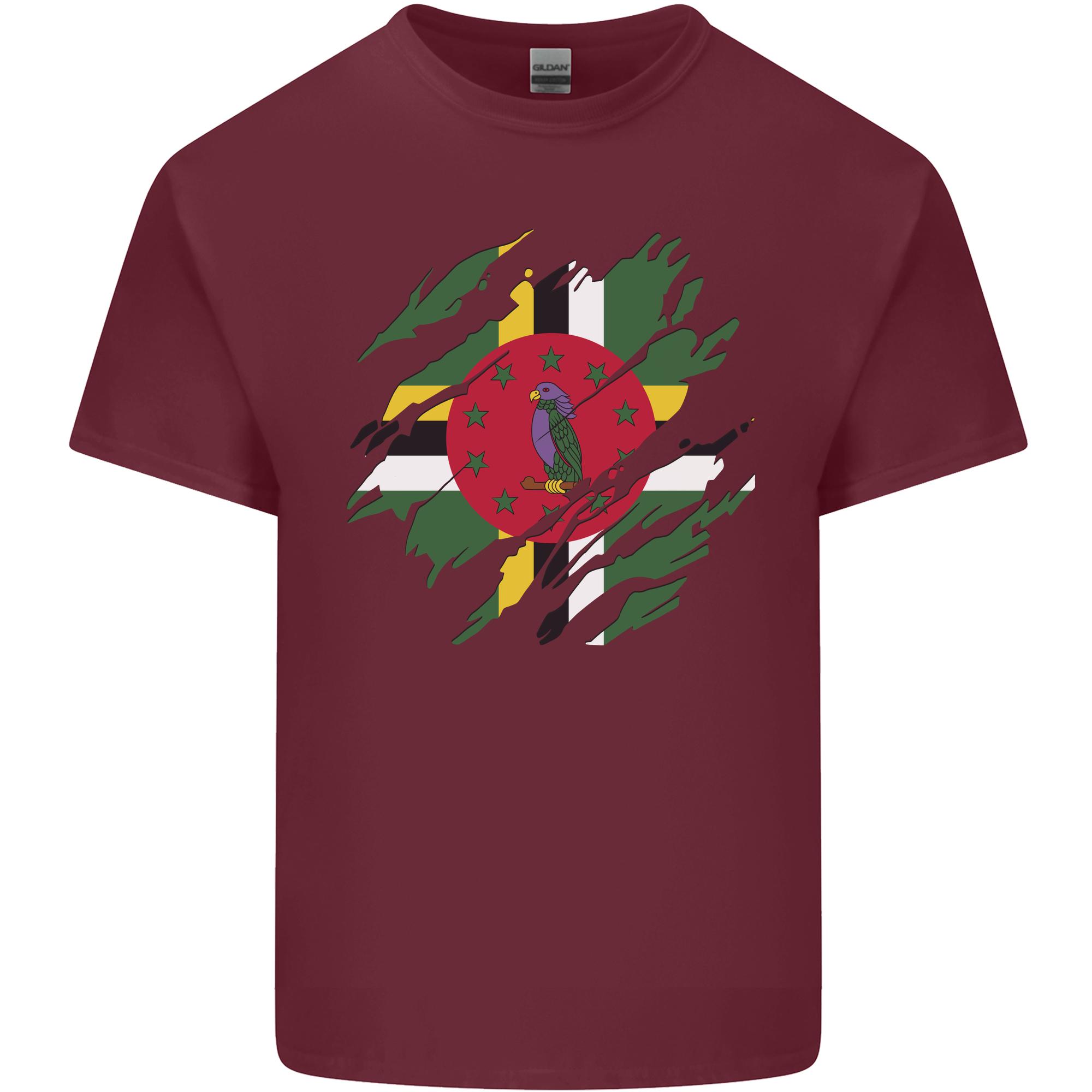 Torn Dominica Flag Dominican Day Football Unisexs Light Cotton TShirt S