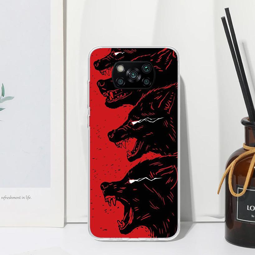 

Angry Animal Wolf Fierce Phone Case For Xiaomi Poco X7 X6 X5 M7 M8 Pro F7 Ultra Redmi 15C 15 13C 13 12C 12 10 10C 10A Art Fundas Xiaomi Poco M8 Pro