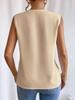 Summer 2025 Multi-layer V-neck Solid Color Women's Vest Top