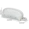 Cute White Pencil Case Shell-shape With Handle Pen Bag Star Print Large Capacity Stationery Organizer Students