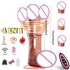 Wireless 4 In1 Automatic Telescopic Dildo Vibrator Big Realistic Penis Adult Sex Toy for Women Consolador Vagina Massager Climax