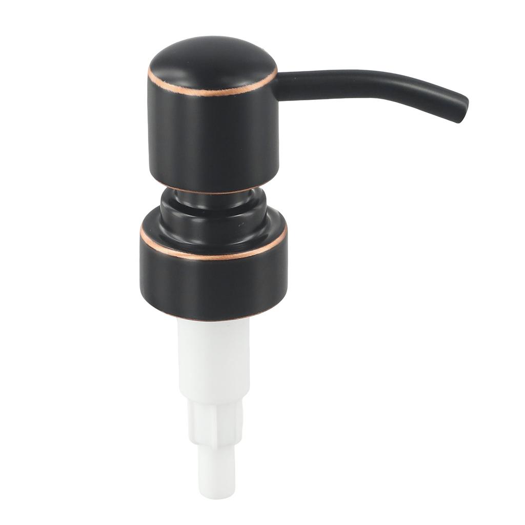 28/400 Thread Metal Pump Head with Plastic Pump Mechanism for Consistent Liquid Dispensing in Refillable Bottles