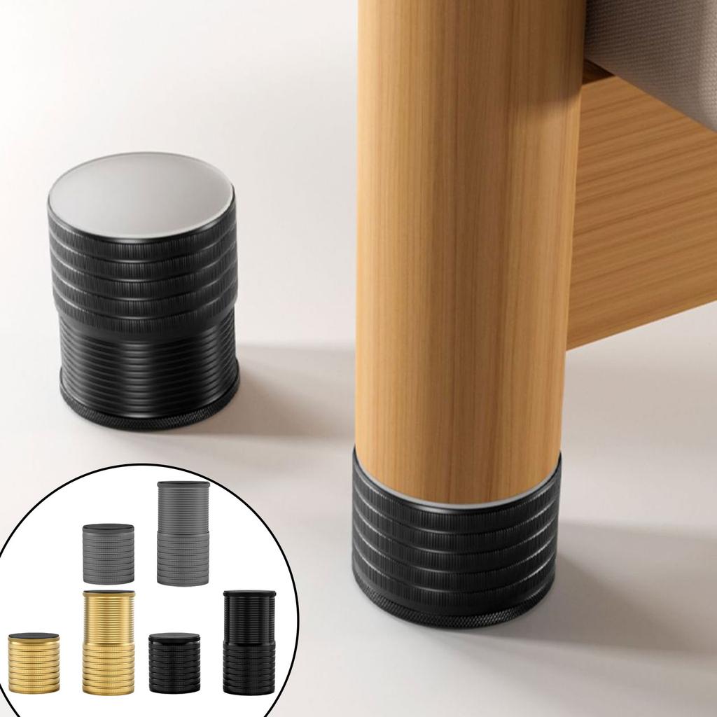 Adjustable Furniture Leg Levelers Large Size Heavy Duty Furniture Leveling Feet Multipurpose Furniture Lifters 4pcs