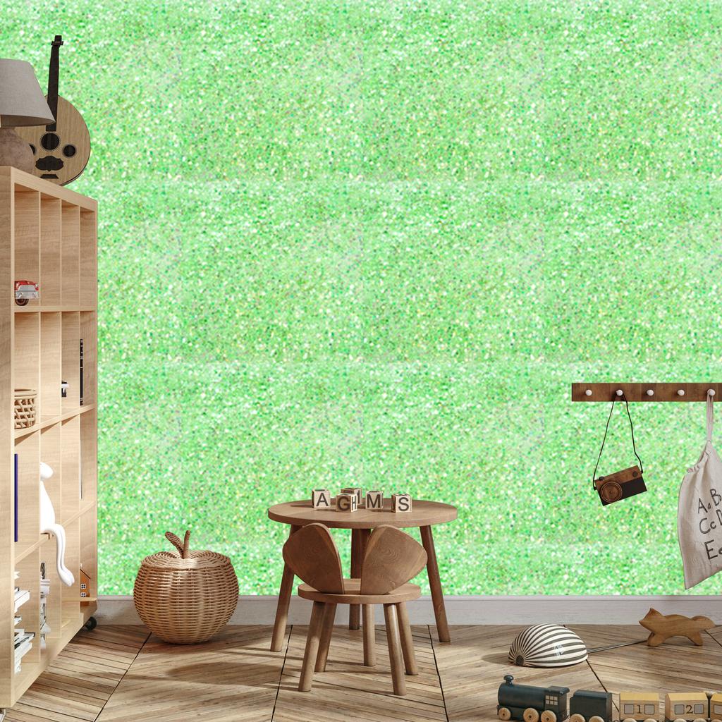 Mint and green glitter wallpaper for living room and bedroom 50x1000