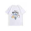Korean Fashion Tees Summer Kawaii T-shirt Japanese Cartoon Cute Cat Short Sleeved Tshirt Pet Graphic Blouse Streetwear Clothes